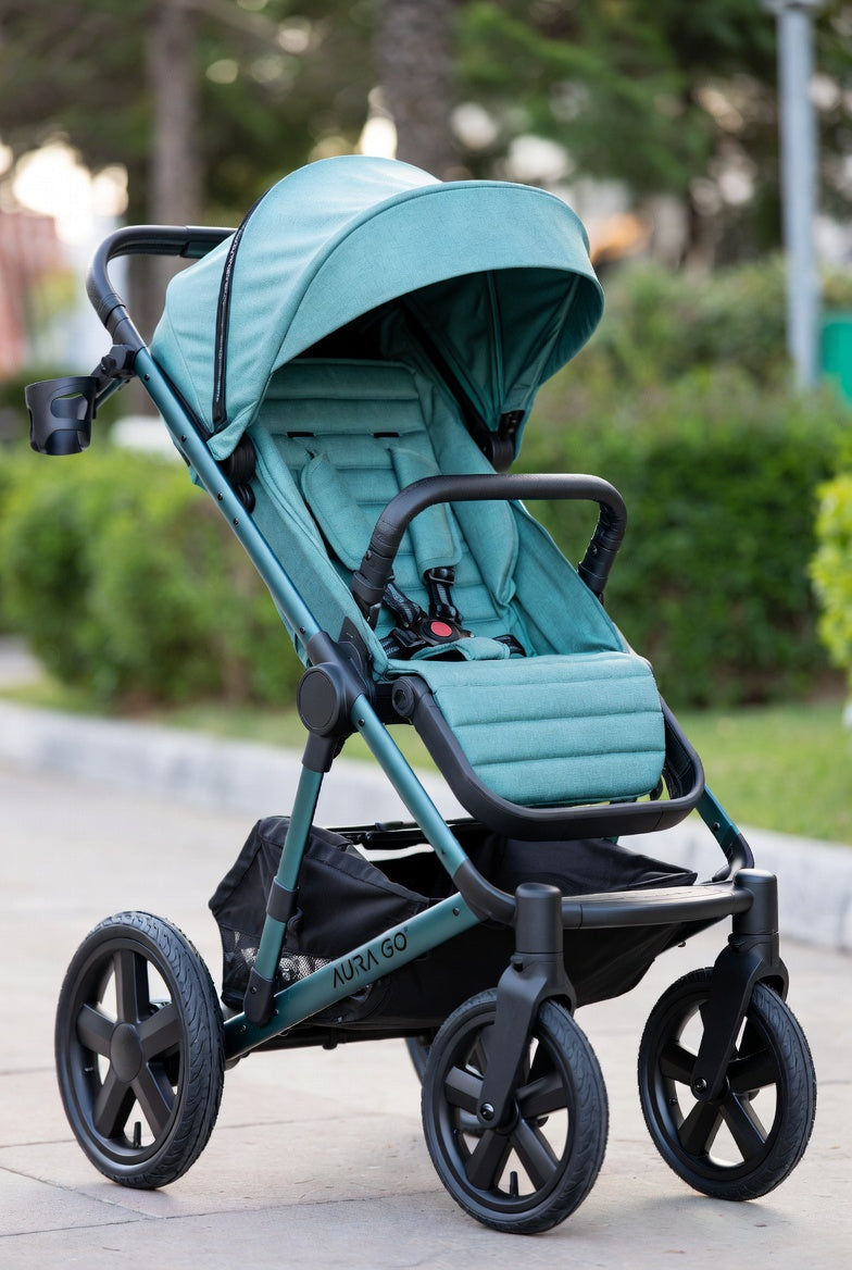 Premium Baby Stroller – Lightweight, Foldable & Travel Ready by Aura B – Aura Baby