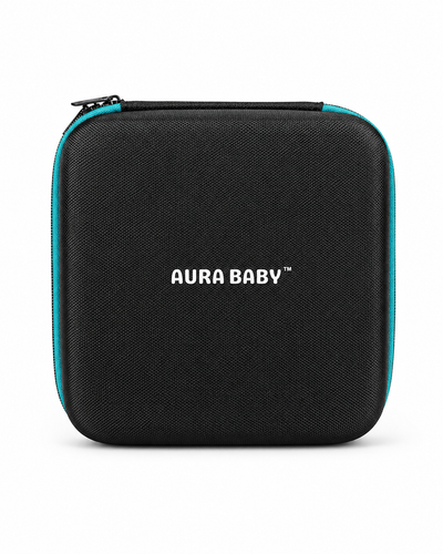 Image of top view of aura baby's encore fetal doppler protective travel case